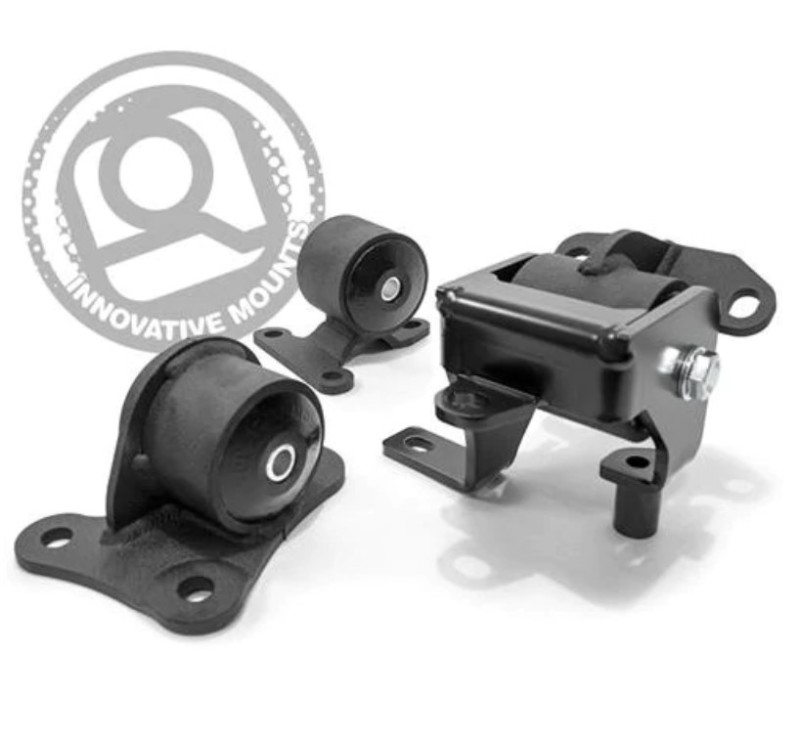 Honda Prelude Steel Mount Kit - Innovative Mounts - 95A Bushings - Black - `97-`01